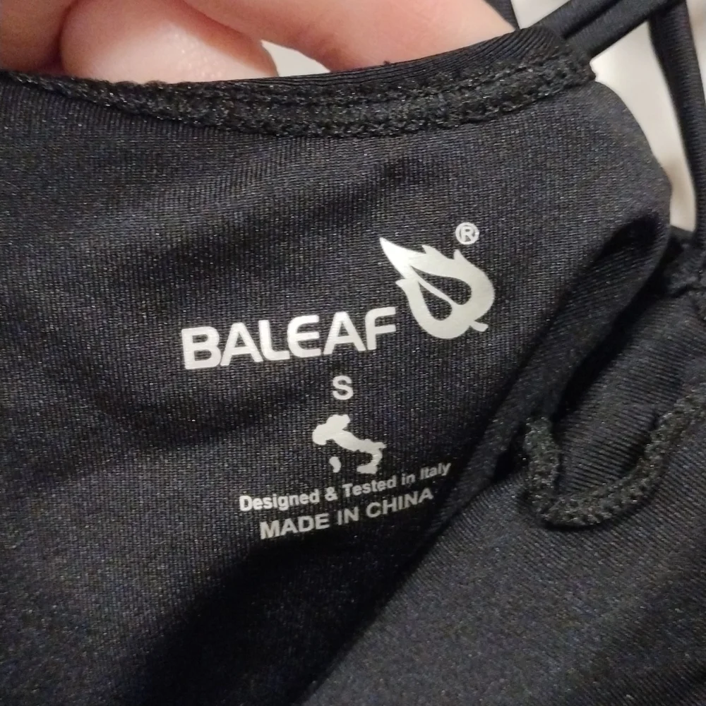 NWT Baleaf Women's Black One Piece UV Block Swim Suit Size S-Beach Summer Wear